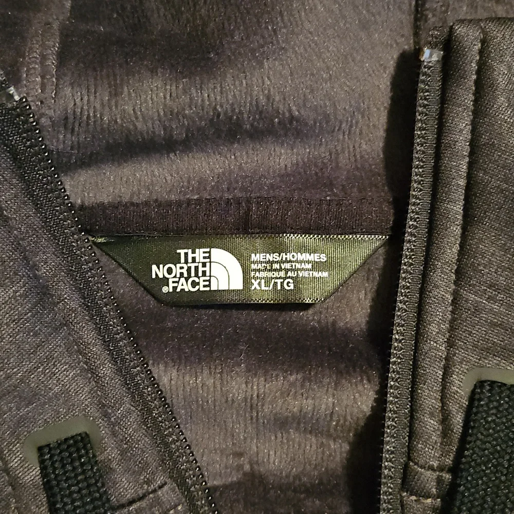 Men's North Face Gray Hooded Jacket XL - Picture 2 of 3